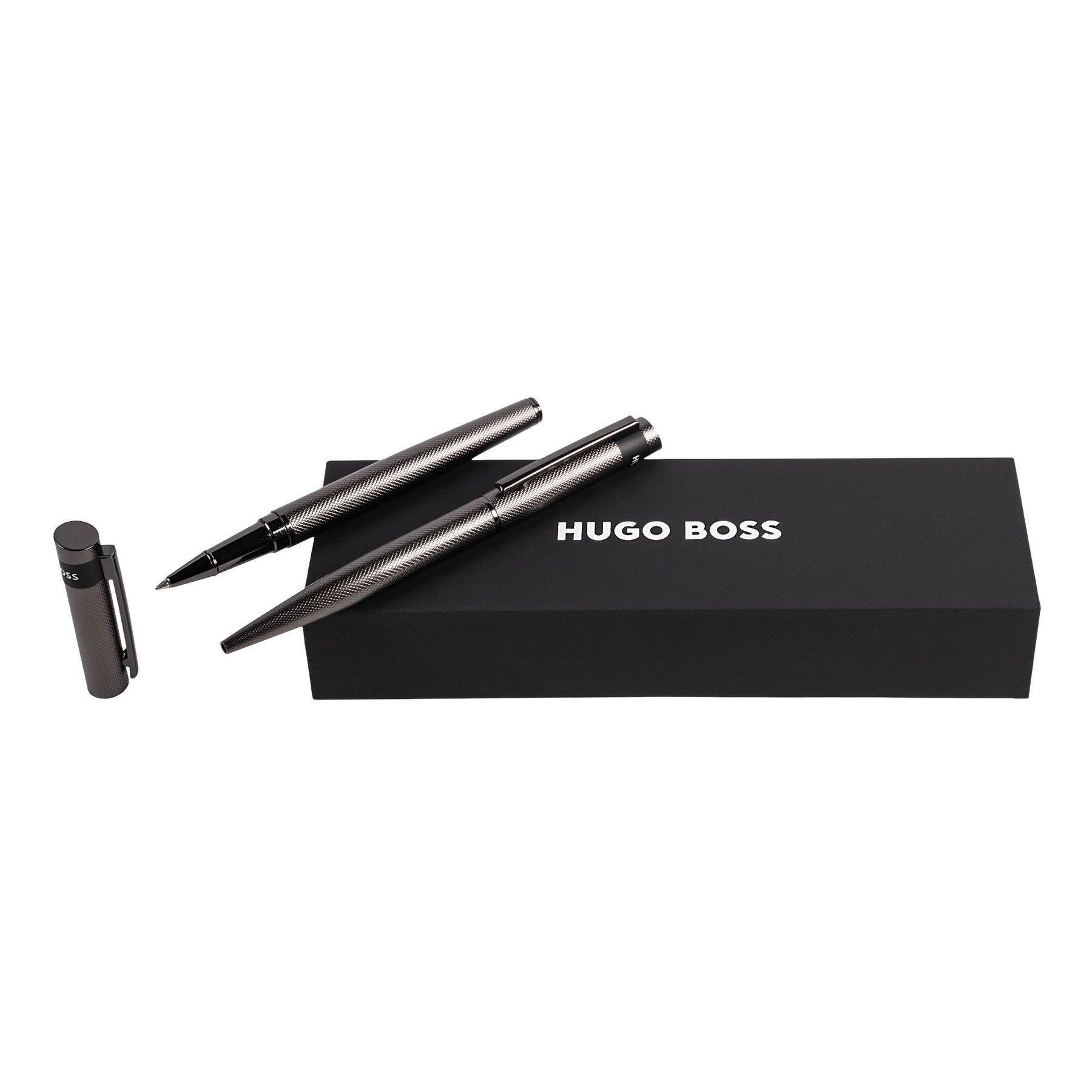 Hugo Boss Комплект ролер и химикалка Loop Diamond, матови, в кутия, хром | JAR Computers Hugo Boss Комплект ролер и химикалка Loop Diamond, матови, в кутия, хром