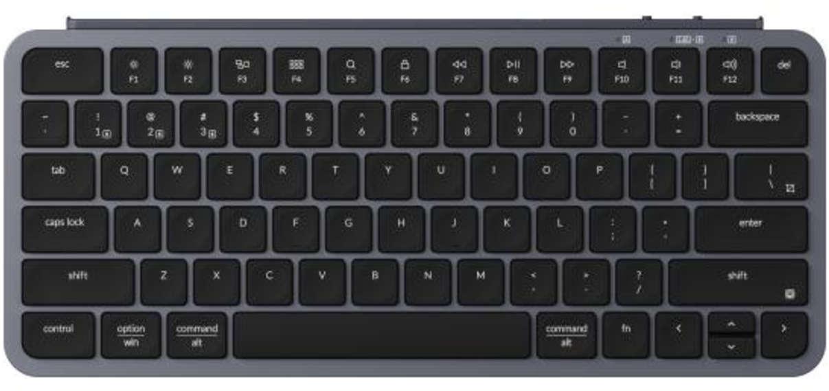 Клавиатура Keychron - B1 Pro Ultra-Slim, безжична, сива | JAR Computers Клавиатура Keychron - B1 Pro Ultra-Slim, безжична, сива