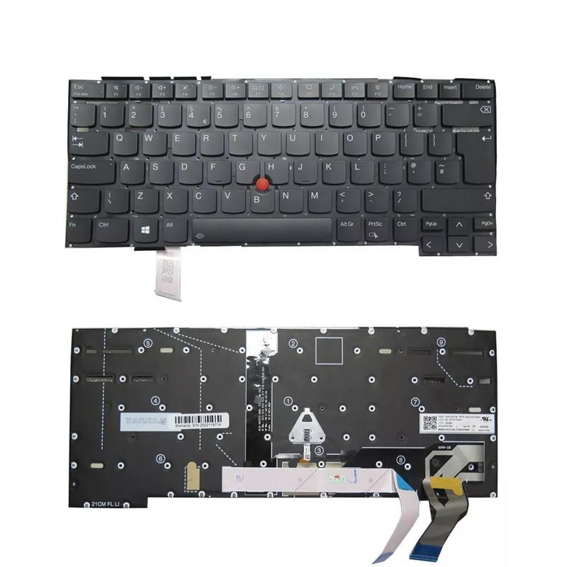 Клавиатура за лаптоп Lenovo ThinkPad T14s Gen 2, 2nd Gen Черна Без Рамка с Голям Ентър с Подсветка UK | JAR Computers Клавиатура за лаптоп Lenovo ThinkPad T14s Gen 2, 2nd Gen Черна Без Рамка с Голям Ентър с Подсветка UK
