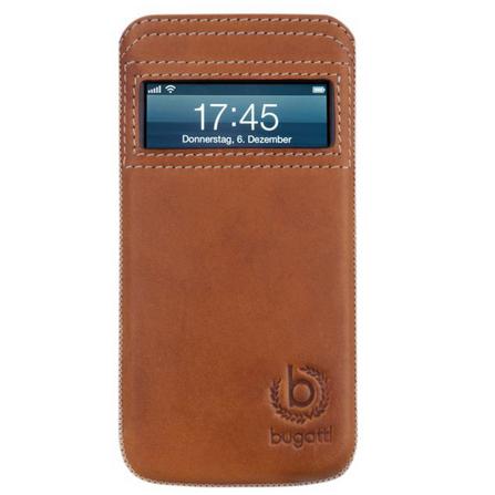 Кожен калъф от естествена кожа за iPhone 5, iPhone 5S, iPhone SE - Bugatti Watch Leather Case (кафяв) | JAR Computers Кожен калъф от естествена кожа за iPhone 5, iPhone 5S, iPhone SE - Bugatti Watch Leather Case (кафяв)