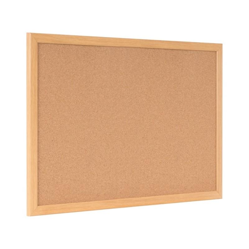 Коркова дъска Bi-Office Earth Prime, 600x450 мм, дъбова широкопрофилна рамка | JAR Computers Коркова дъска Bi-Office Earth Prime, 600x450 мм, дъбова широкопрофилна рамка