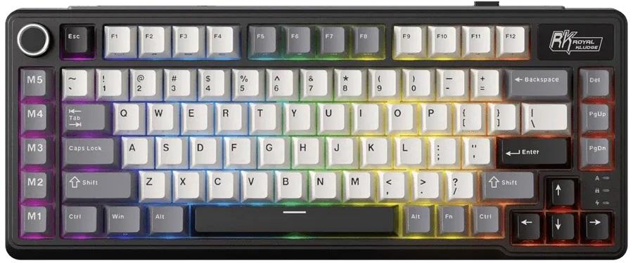 Механична клавиатура Royal Kludge – RK L75, безжична, Cream, RGB, Black | JAR Computers Механична клавиатура Royal Kludge – RK L75, безжична, Cream, RGB, Black