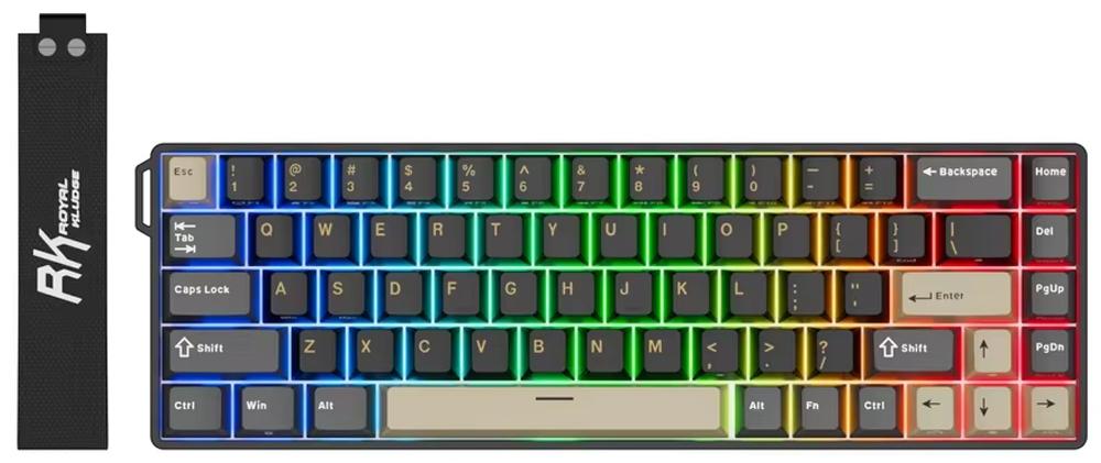 Механична клавиатура Royal Kludge - RK68 HE Phantom, RK Mint Magnetic, RGB, Phantom | JAR Computers Механична клавиатура Royal Kludge - RK68 HE Phantom, RK Mint Magnetic, RGB, Phantom