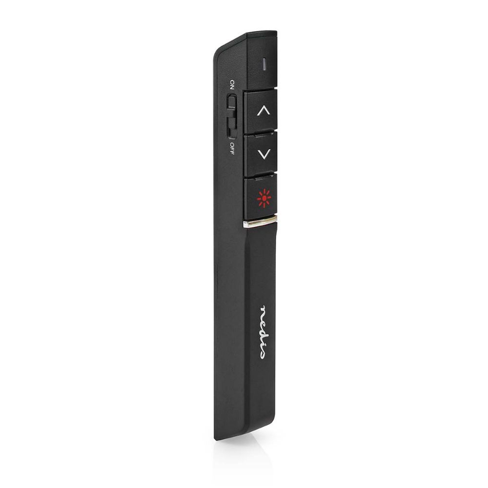 Nedis Presenter with Red Laser and Slideshow Buttons (WLPSRL100BK) (NEDWLPSRL100BK)