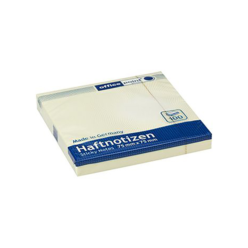 Officepoint Self-adhesive notes 75X75, 100 sheets, yellow (MAG-5507500-03) (OFPMAG-5507500-03)