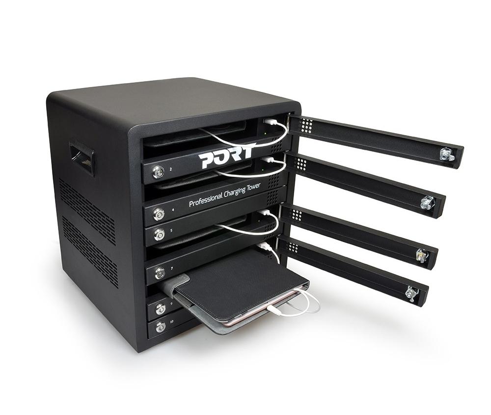 PORT charging cabinet 10 tablets individual door lock | JAR Computers PORT charging cabinet 10 tablets individual door lock