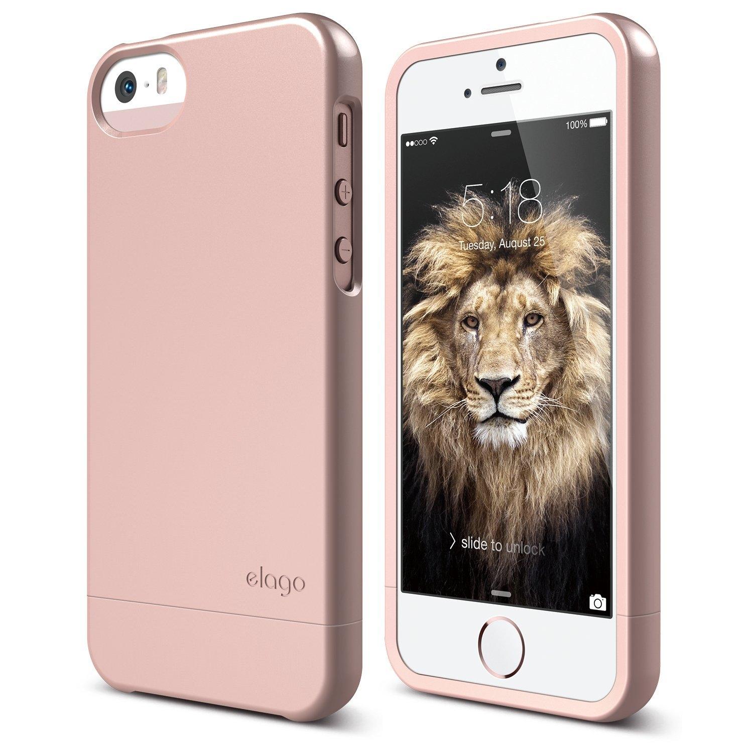 Слайдер кейс и защитни покрития за iPhone 5, iPhone 5S, iPhone SE - Elago S5 Glide Case (розово злато) | JAR Computers Слайдер кейс и защитни покрития за iPhone 5, iPhone 5S, iPhone SE - Elago S5 Glide Case (розово злато)