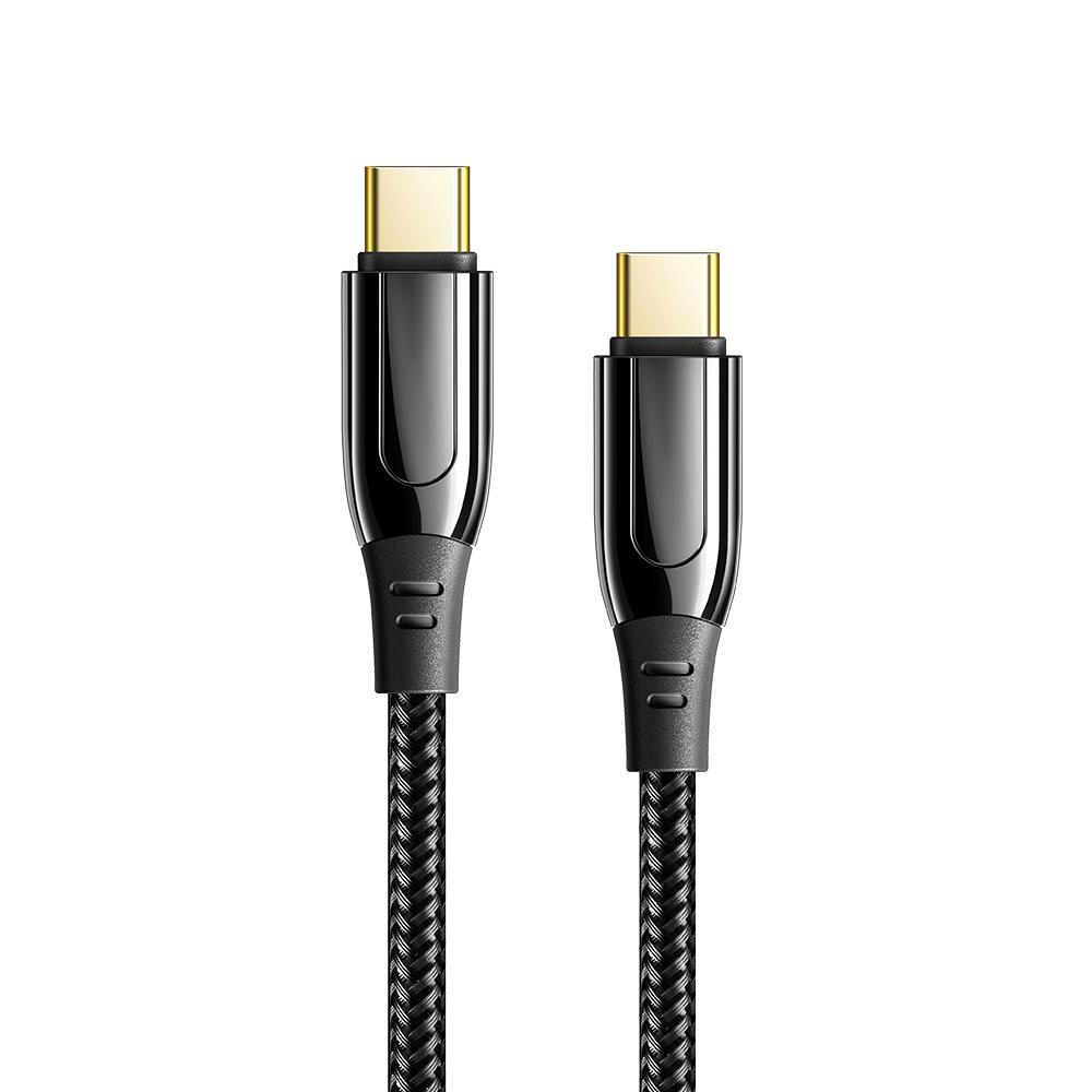 USB Type-C към USB Type-C PD кабел Xmart, 5A, 100W, 1.2м, Черен | JAR Computers USB Type-C към USB Type-C PD кабел Xmart, 5A, 100W, 1.2м, Черен