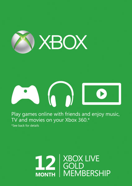 Xbox Live Gold Card (12 месеца)