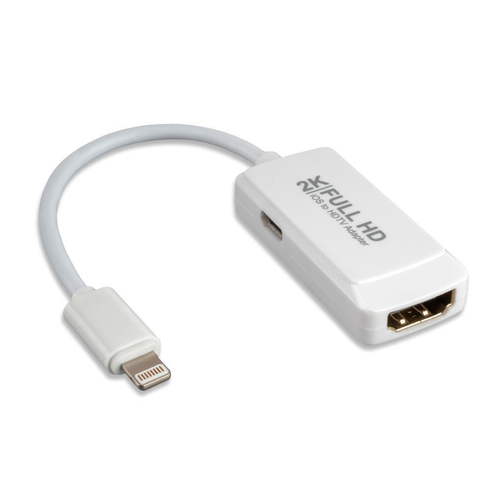 Адаптер за свързване от Lightning към HDMI вход за мобилни устройства с Lightning - 4smarts Lightning to HDMI Adapter (бял) | JAR Computers Адаптер за свързване от Lightning към HDMI вход за мобилни устройства с Lightning - 4smarts Lightning to HDMI Adapter (бял)