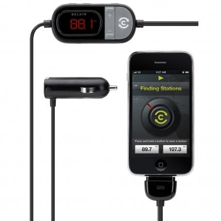 Belkin TuneCast® Auto Live трансмитер с GPS-Assisted Station Locator за iPhone | JAR Computers Belkin TuneCast® Auto Live трансмитер с GPS-Assisted Station Locator за iPhone