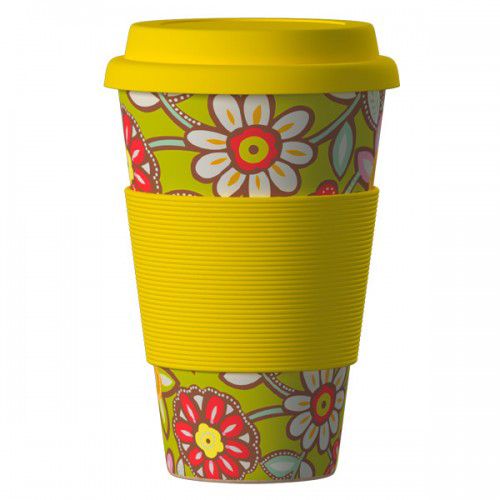 Чаша еко бамбук Маргарити Жълта 400мл | JAR Computers Чаша еко бамбук Маргарити Жълта 400мл