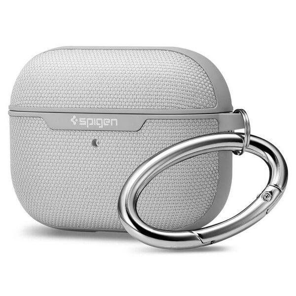 Хибриден удароустойчив кейс с карабинер за Apple Airpods Pro - Spigen Urban Fit Case (сив) | JAR Computers Хибриден удароустойчив кейс с карабинер за Apple Airpods Pro - Spigen Urban Fit Case (сив)