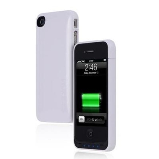Външна батерия и кейс за iPhone 4/4S - Incipio OffGrid 1450 mAh (бял-лъскав) | JAR Computers Външна батерия и кейс за iPhone 4/4S - Incipio OffGrid 1450 mAh (бял-лъскав)