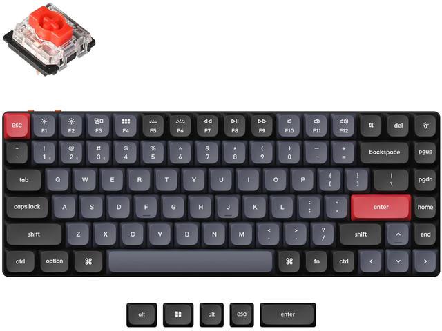 Keychron K3 Pro QMK/VIA Hot-Swappable Gateron Low Profile Red Switch, RGB Backlight