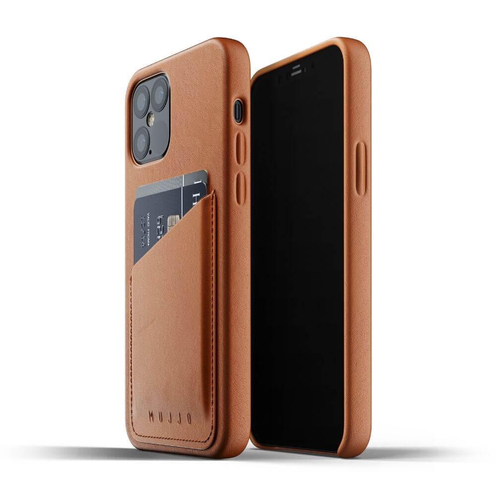 Кожен (естествена кожа) кейс с джоб за кредитна карта за iPhone 12, iPhone 12 Pro - Mujjo Leather Wallet Case (кафяв) | JAR Computers Кожен (естествена кожа) кейс с джоб за кредитна карта за iPhone 12, iPhone 12 Pro - Mujjo Leather Wallet Case (кафяв)