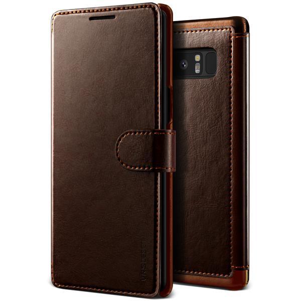Кожен калъф, тип портфейл за Samsung Galaxy Note 8 - Verus Dandy Layered Case (тъмнокафяв) | JAR Computers Кожен калъф, тип портфейл за Samsung Galaxy Note 8 - Verus Dandy Layered Case (тъмнокафяв)