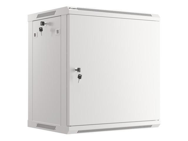 Lanberg rack cabinet 19" wall-mount 12U/600x450 for self-assembly with metal door grey (flat pack)