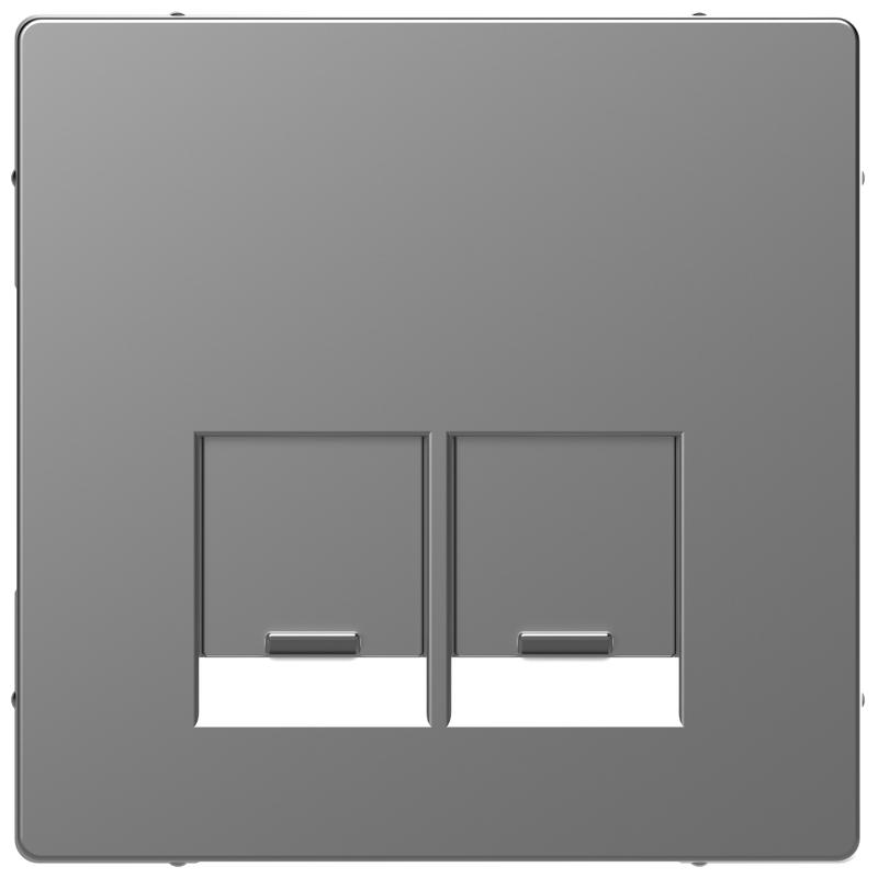 Лицев панел за розетка 2x RJ45 цвят Неръждаема стомана System Design /до изчерпване/ - Schneider Electric Merten System Design MTN4572-6036 | JAR Computers Лицев панел за розетка 2x RJ45 цвят Неръждаема стомана System Design /до изчерпване/ - Schneider Electric Merten System Design MTN4572-6036