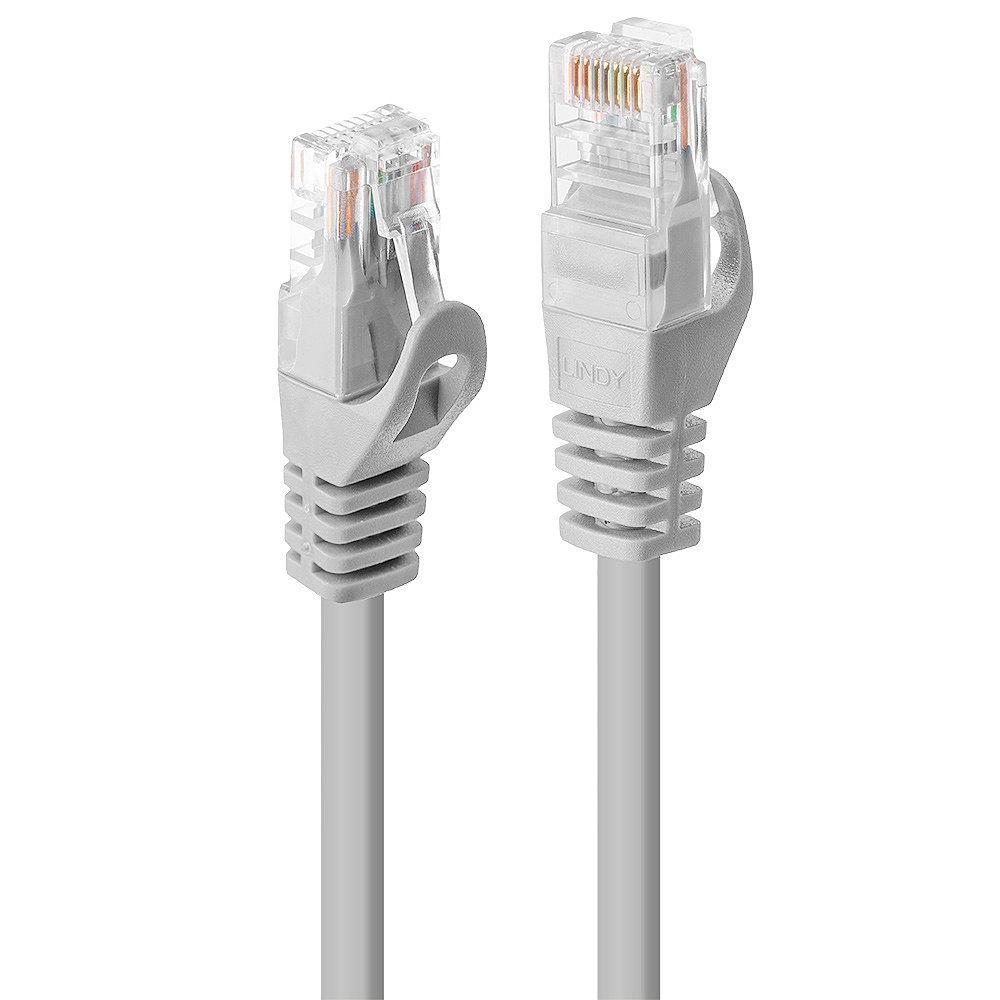 LINDY LNY-48162 :: UTP мрежов кабел, Cat. 6, сив, 1.0 м