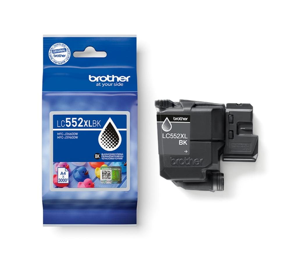 Оригинален патрон Brother LC-552XL, MFC-J3660/90, 3000 страници/5%, Black