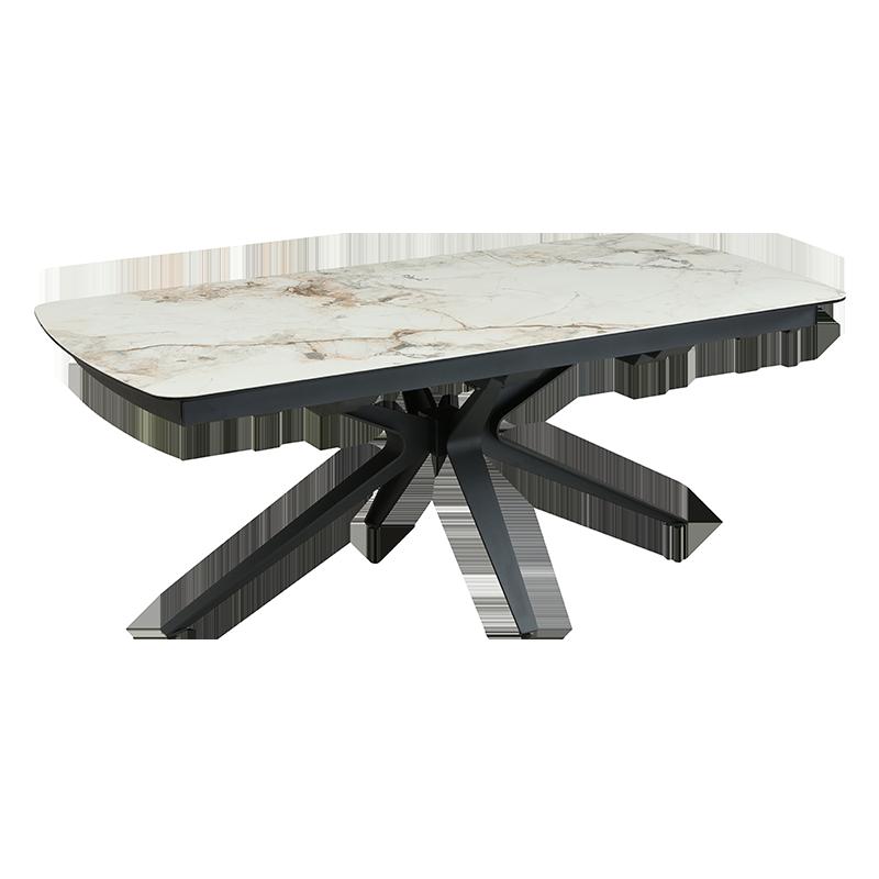 Разтегателна трапезна маса OLAWA - бяла