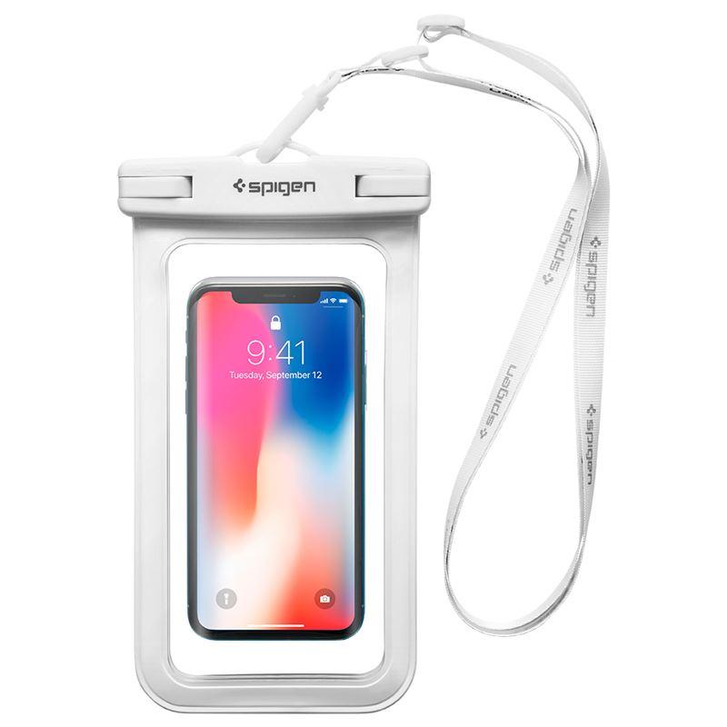 Универсален водоустойчив калъф за смартфони до 6.8 инча - Spigen Velo A600 Universal Waterproof Case IPX8 (бял) | JAR Computers Универсален водоустойчив калъф за смартфони до 6.8 инча - Spigen Velo A600 Universal Waterproof Case IPX8 (бял)