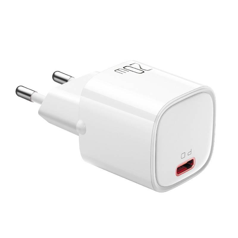 Захранване за ел. мрежа с USB-C изход с технология за бързо зареждане - Mcdodo Mini USB-C PD Fast Charger 20W (бял) | JAR Computers Захранване за ел. мрежа с USB-C изход с технология за бързо зареждане - Mcdodo Mini USB-C PD Fast Charger 20W (бял)