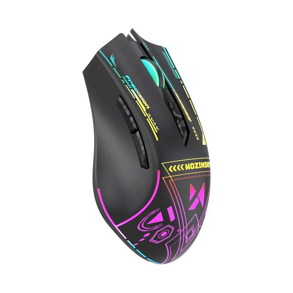 Безжична гейминг мишка с LED подсветка - Wozinsky WMGB-3200 Wireless Optical Gaming Mouse 3200 DPI (за Mac и PC) | JAR Computers Безжична гейминг мишка с LED подсветка - Wozinsky WMGB-3200 Wireless Optical Gaming Mouse 3200 DPI (за Mac и PC)