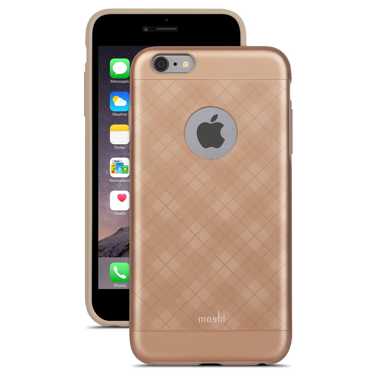 Хибриден поликарбонатов кейс за iPhone 6 Plus, iPhone 6S Plus - Moshi iGlaze Case (розово злато) | JAR Computers Хибриден поликарбонатов кейс за iPhone 6 Plus, iPhone 6S Plus - Moshi iGlaze Case (розово злато)