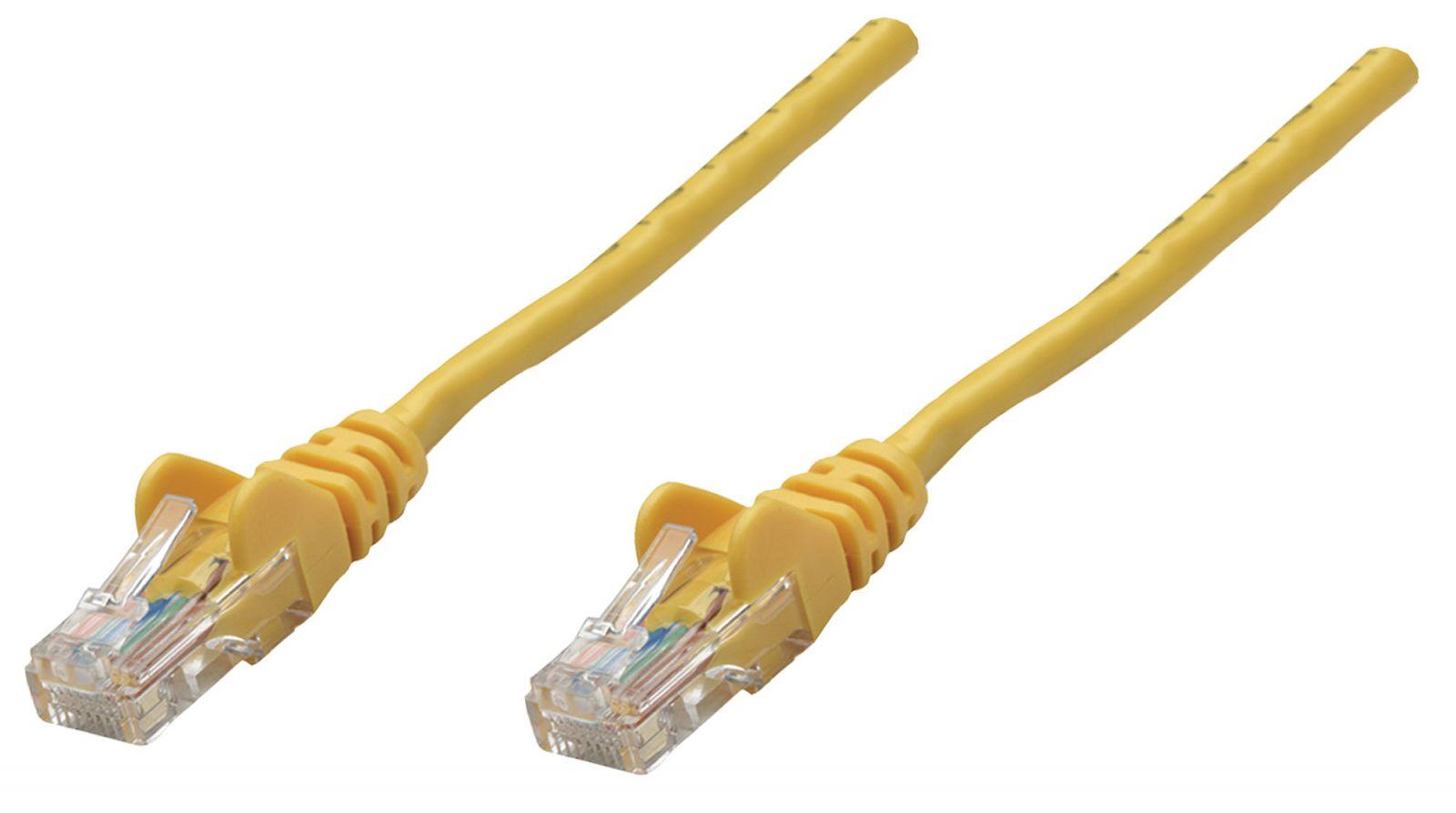 INTELLINET 739818 :: Patch кабел Cat.6 Cu S/FTP 0.25m, жълт