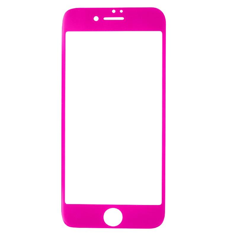 Калено стъклено защитно покритие с извити ръбове за целия дисплея на iPhone 7, iPhone 8 - Pantera Glass Tempered Glass Protector (прозрачен-розов) | JAR Computers Калено стъклено защитно покритие с извити ръбове за целия дисплея на iPhone 7, iPhone 8 - Pantera Glass Tempered Glass Protector (прозрачен-розов)
