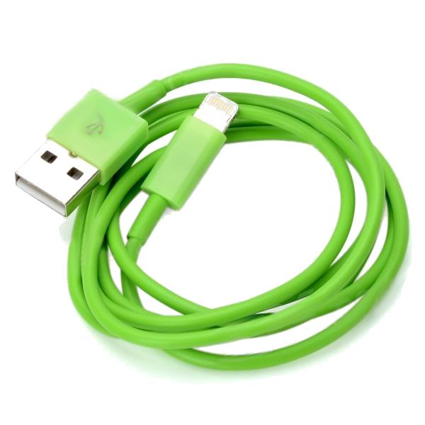 Lightning to USB Cable - USB кабел за iPhone 5, iPhone 5S, iPhone SE, iPhone 5C, iPod Touch 5, iPod Nano 7, iPad 4 и iPad Mini, iPad mini 2, iPad mini 3 (зелен) | JAR Computers Lightning to USB Cable - USB кабел за iPhone 5, iPhone 5S, iPhone SE, iPhone 5C, iPod Touch 5, iPod Nano 7, iPad 4 и iPad Mini, iPad mini 2, iPad mini 3 (зелен)