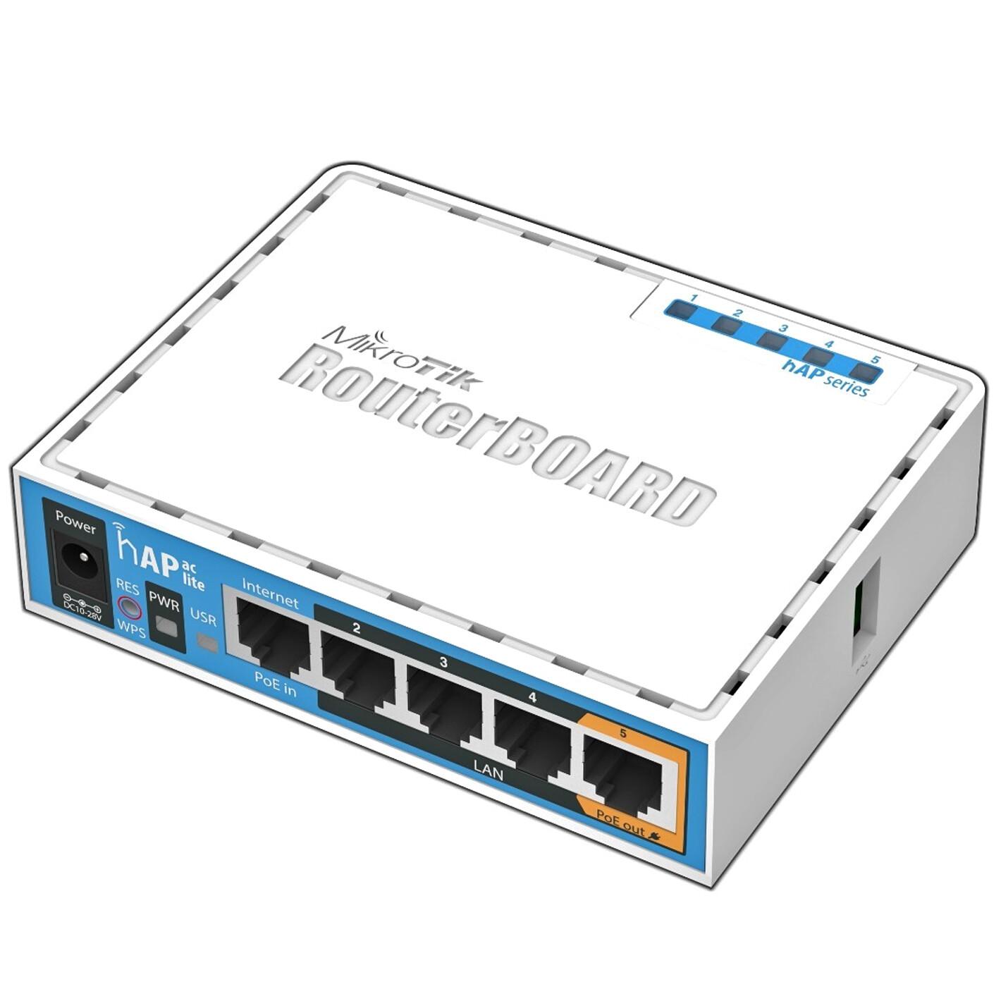 Mikrotik HAP ac lite 733 Мбит/с Бяла Захранване по Ethernet (PoE) | JAR Computers Mikrotik HAP ac lite 733 Мбит/с Бяла Захранване по Ethernet (PoE)