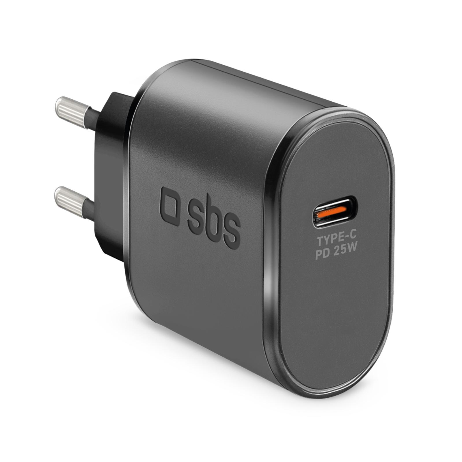 Мрежово зарядно SBS 39377 PD 25W,  USB-C