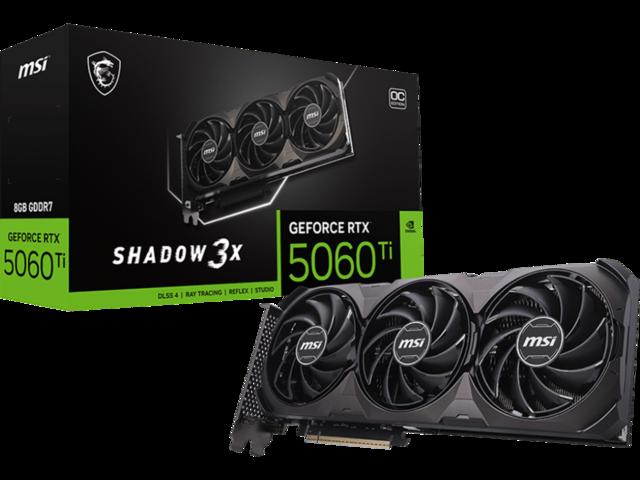 MSI GeForce RTX 5060 Ti 8G SHADOW 3X OC CLASSIC