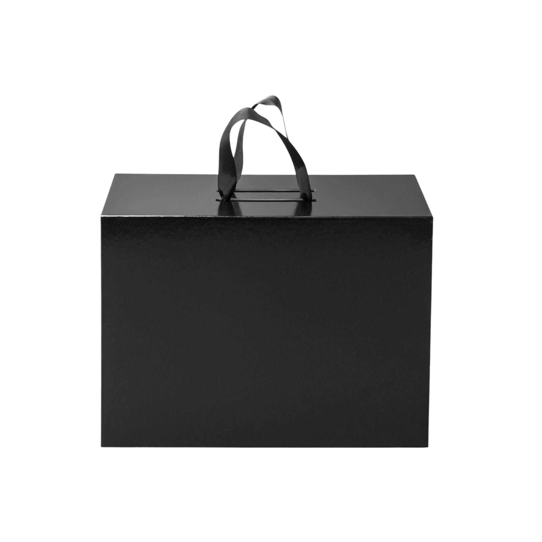 Office 1 Кутия Handle, сгъваема, 38 х 28 х 13.5 cm, с дръжки, черна | JAR Computers Office 1 Кутия Handle, сгъваема, 38 х 28 х 13.5 cm, с дръжки, черна