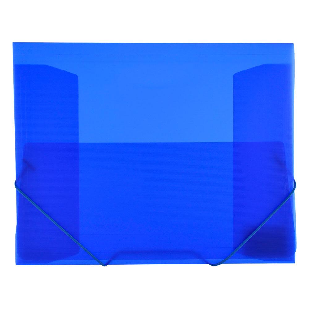PVC папка с ластик OfBox Maxi+ пр. син