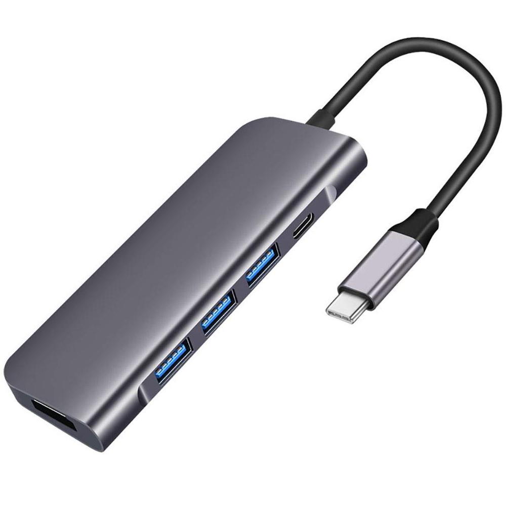 USB HUB 3.0  Type C - 3*USB(f) + 1*Type C(f) + 1* HDMI