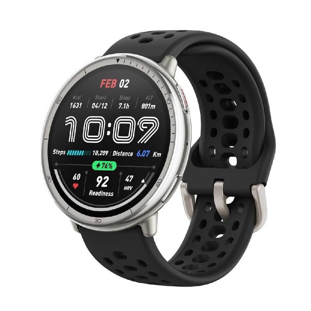 Amazfit Active 2 смарт часовник, силиконова каишка, черен | JAR Computers Amazfit Active 2 смарт часовник, силиконова каишка, черен