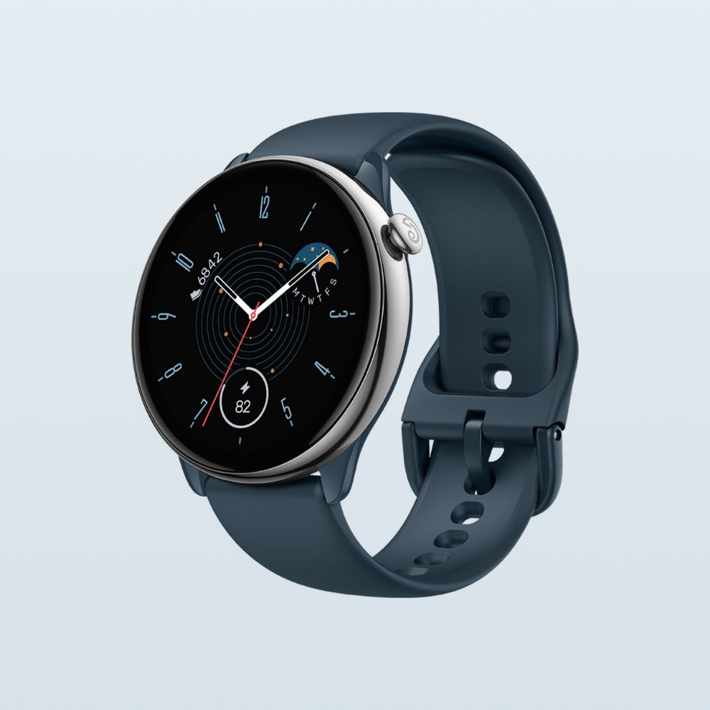 Amazfit GTR Mini Stainless Steel 42mm Αδιάβροχο Smartwarch Ocean Blue (W2174EU3N) (XIAW2174EU3N)
