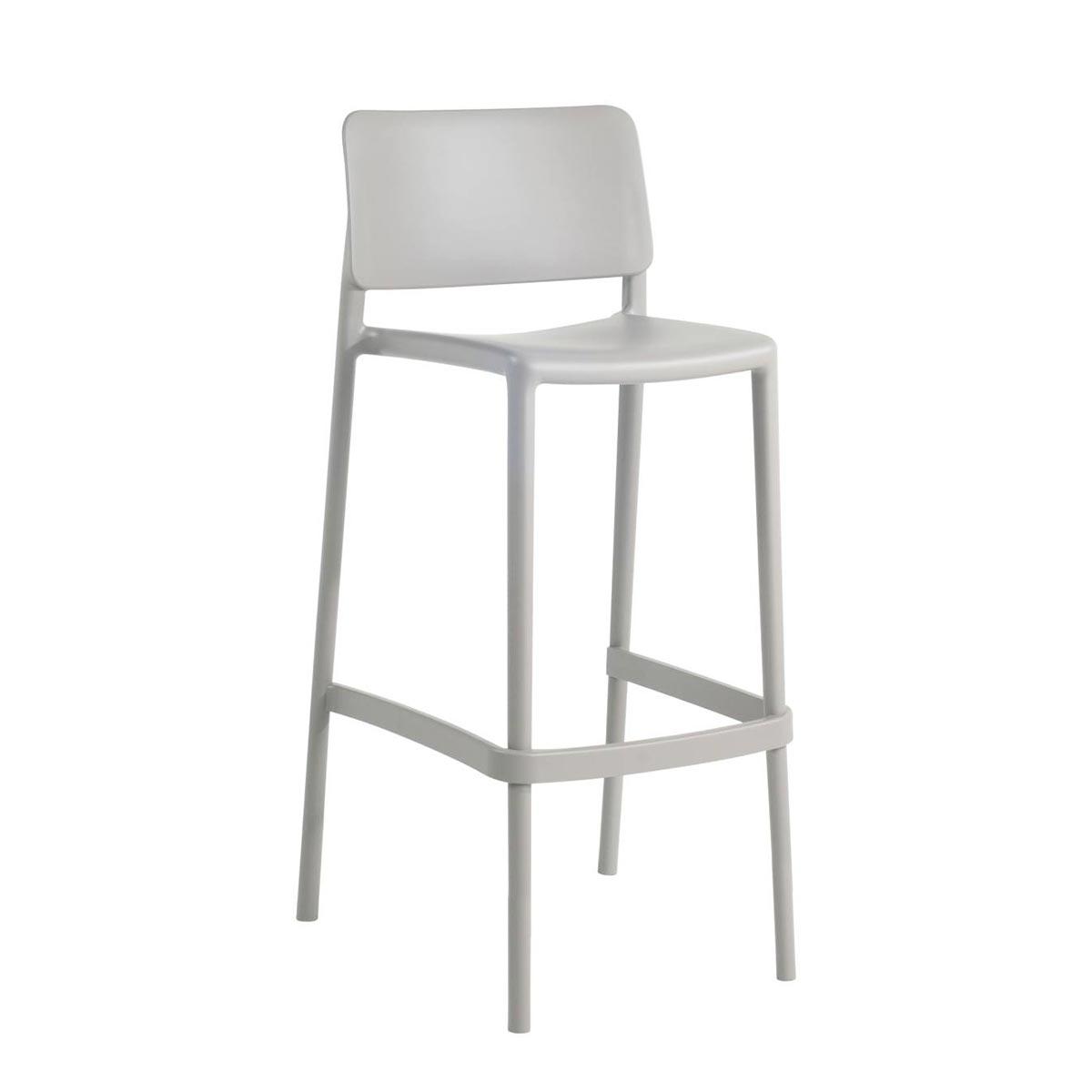 Бар стол RFG Joy S, пластмасов, 65 cm, сив
