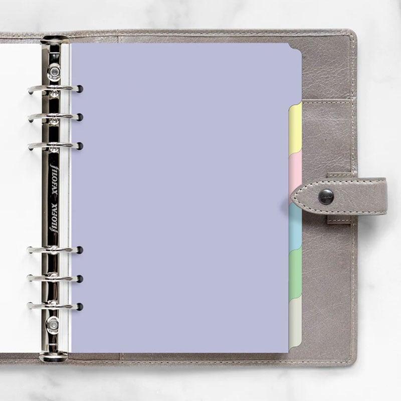 Filofax Разделител за органайзер Pastel, A5, с 6 раздела, цветен | JAR Computers Filofax Разделител за органайзер Pastel, A5, с 6 раздела, цветен