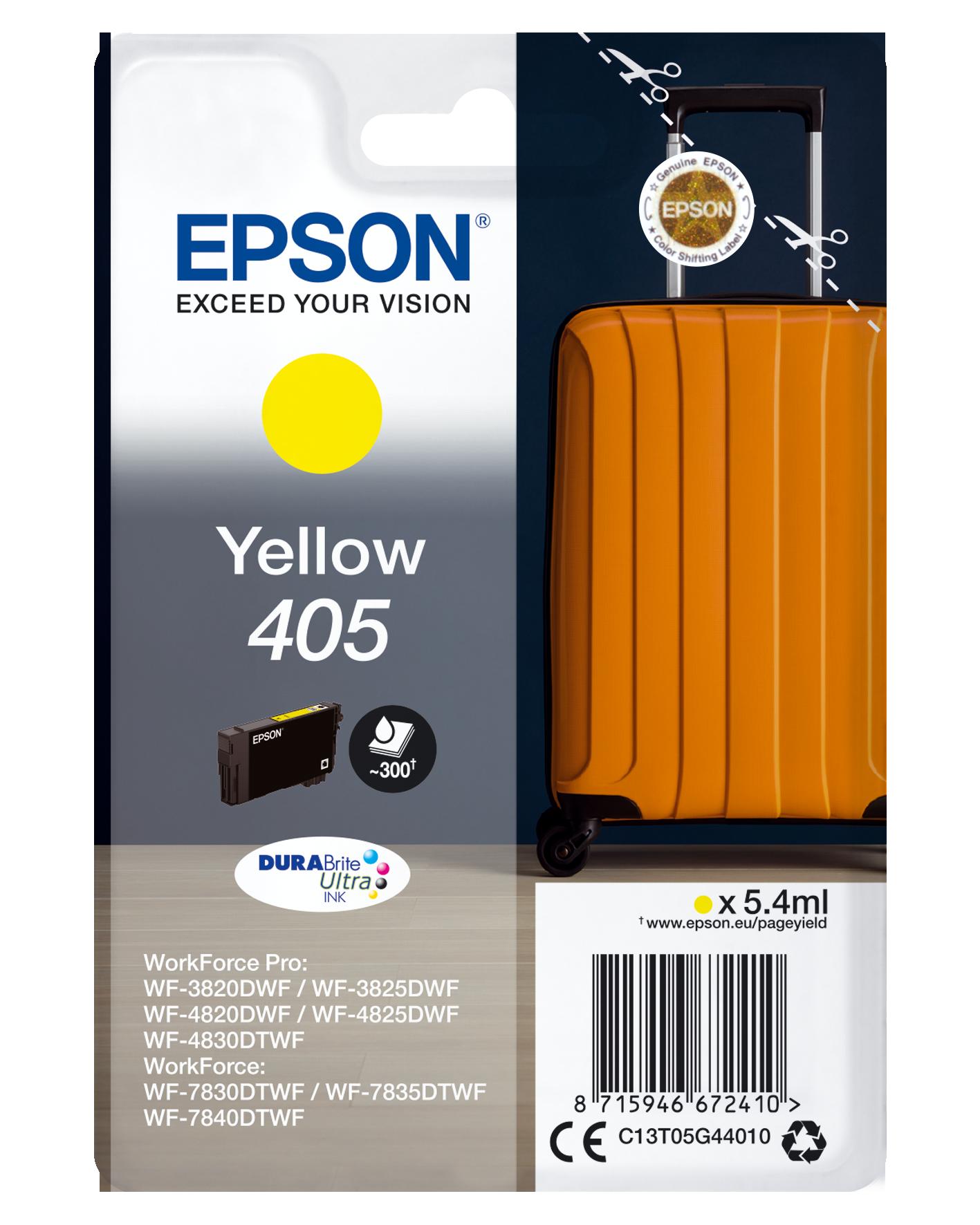 Глава за Epson WorkForce Pro WF-4800/WF-3800/WF-7800 Series - Ink - /405/ / C13T05G44010 - Yellow - PN C13T05G44010 | JAR Computers Глава за Epson WorkForce Pro WF-4800/WF-3800/WF-7800 Series - Ink - /405/ / C13T05G44010 - Yellow - PN C13T05G44010