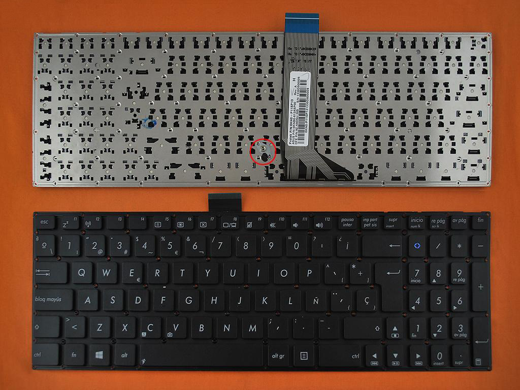 Клавиатура за лаптоп Asus X502 Black No Frame UK (Голям Ентър) С Кирилица | JAR Computers Клавиатура за лаптоп Asus X502 Black No Frame UK (Голям Ентър) С Кирилица