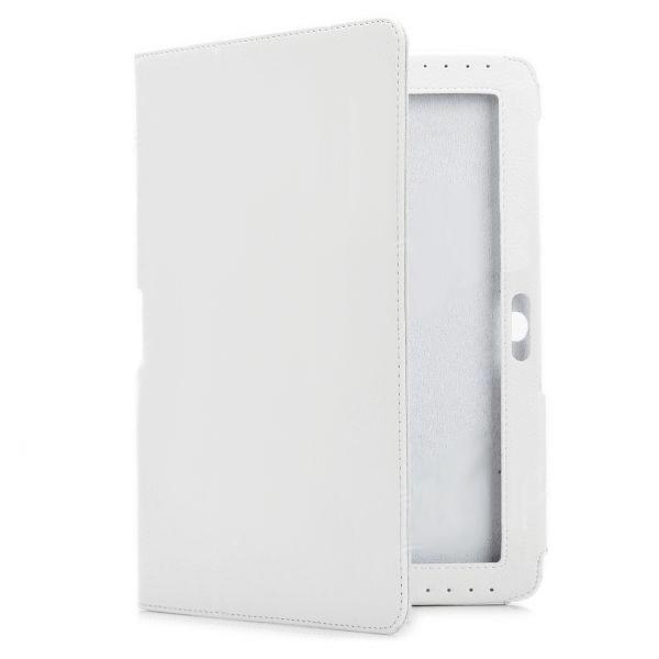 Кожен калъф и поставка за Samsung Galaxy Tab 10.1 (2) - Movie Stand (бял) | JAR Computers Кожен калъф и поставка за Samsung Galaxy Tab 10.1 (2) - Movie Stand (бял)