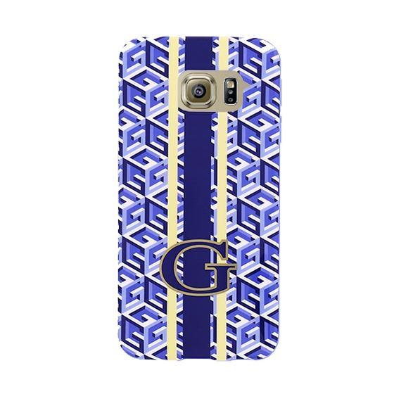 Оригинален силиконов (TPU) калъф за Samsung Galaxy S6 Edge - Guess G-Cube TPU Case (син) | JAR Computers Оригинален силиконов (TPU) калъф за Samsung Galaxy S6 Edge - Guess G-Cube TPU Case (син)