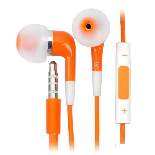 Слушалки с микрофон и управление за звука за iPhone, iPad, iPod - In-Ear Stereo (оранжеви) | JAR Computers Слушалки с микрофон и управление за звука за iPhone, iPad, iPod - In-Ear Stereo (оранжеви)