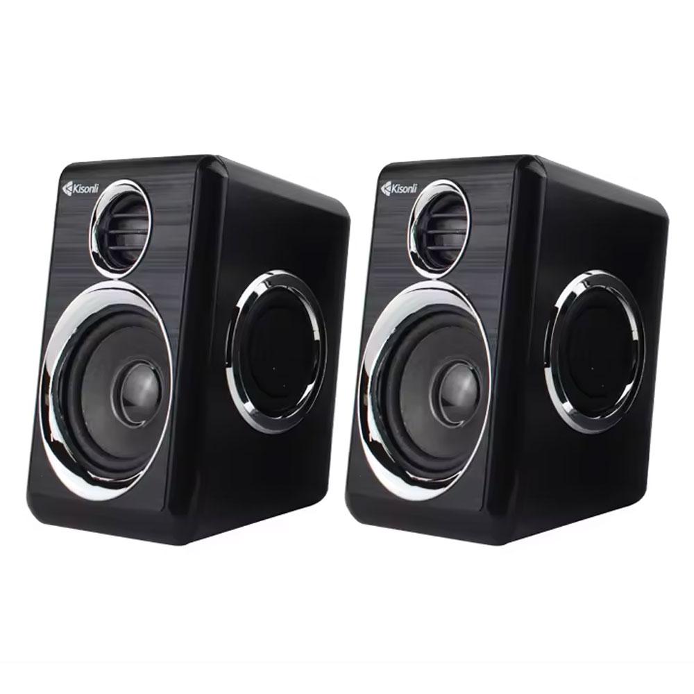 Тонколони Kisonli T-005, AUX, 2x3W, Черен - 22250 | JAR Computers Тонколони Kisonli T-005, AUX, 2x3W, Черен - 22250