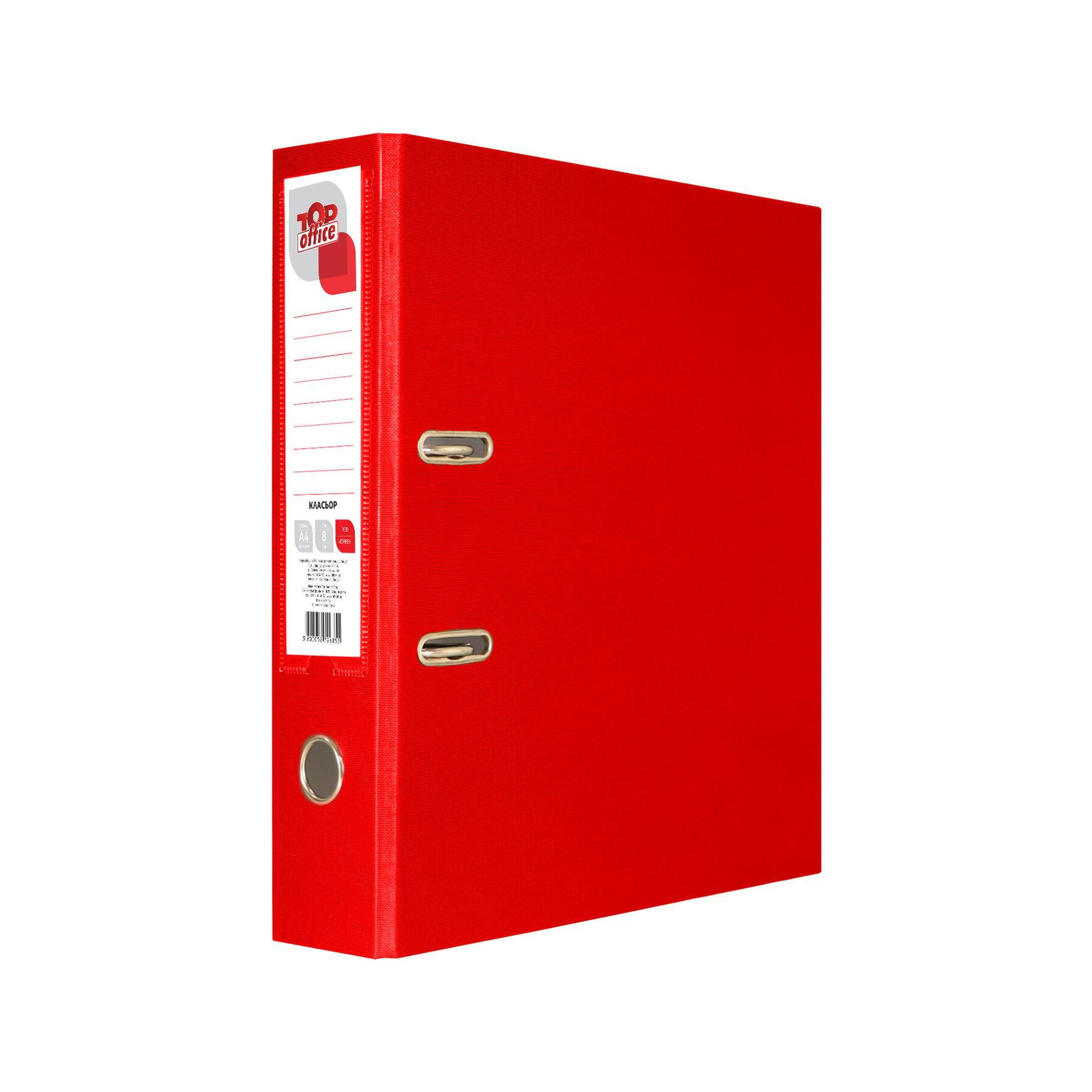 Top Office Класьор, 8 cm, PP, червен | JAR Computers Top Office Класьор, 8 cm, PP, червен